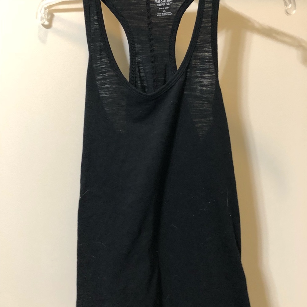 Black tank top